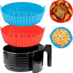 Canastilla Silicona para Freidora de aire Airfryer Reutilizable 2 a 3L