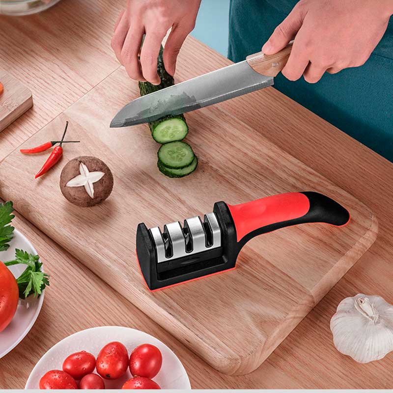 Equipa Tu Cocina al Instante: Molino de Verduras + Regalos; Afilador de Cuchillos, Procesador manual y Machacador de Ajo