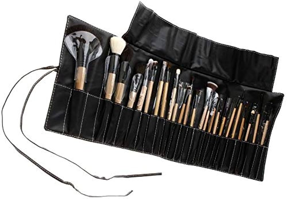 Juego de 24 brochas de maquillaje para cabello de cabra.