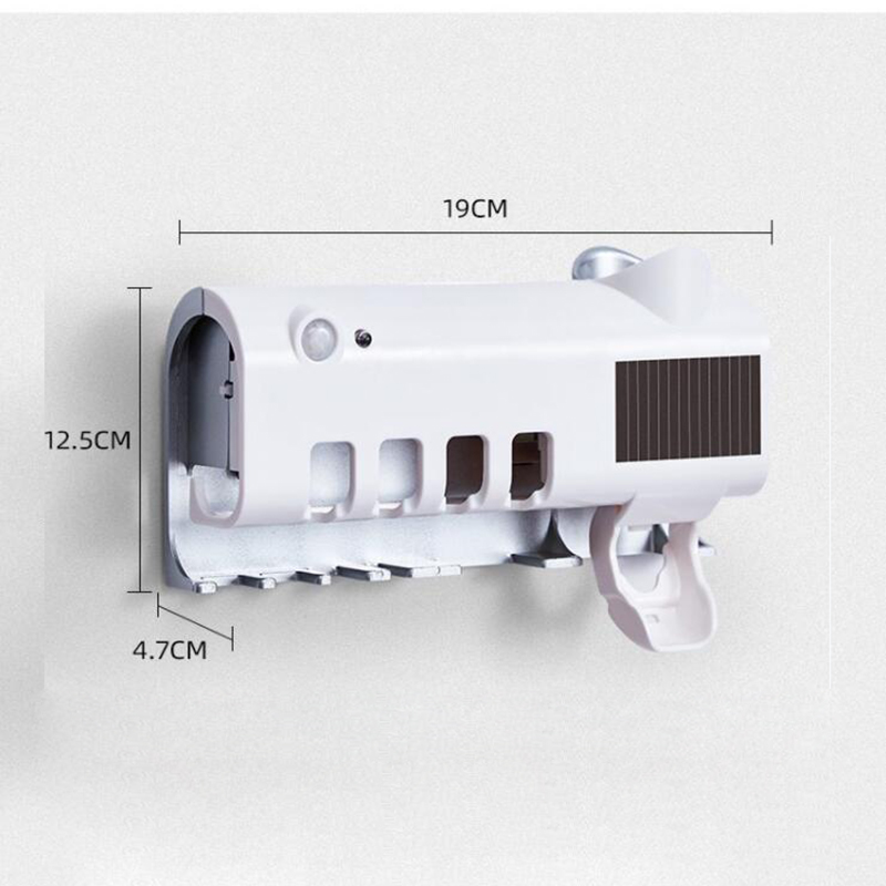 Soporte para cepillo uv desinfectante con dispensador