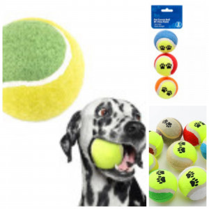 Pelotas de tenis para mascotas (x 3 unidades)