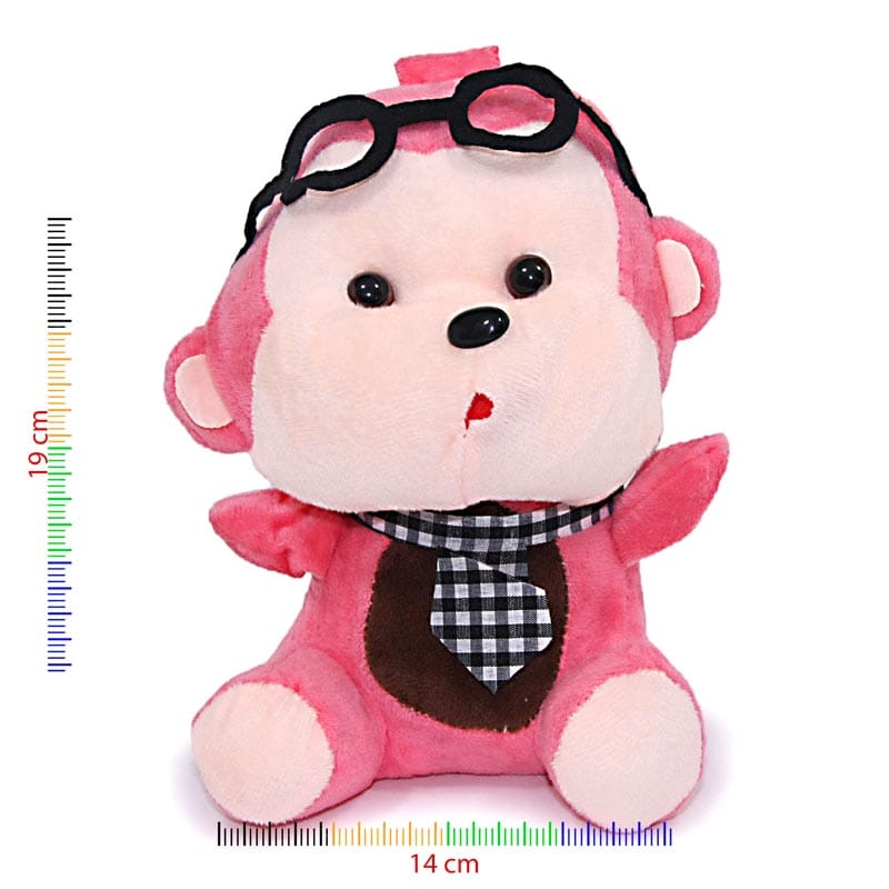 Peluche de mico con gafas