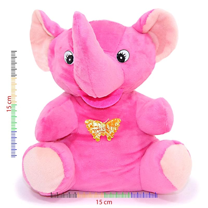 Peluche de elefante con mariposa