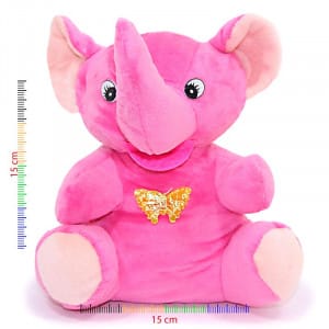 Peluche de elefante con mariposa