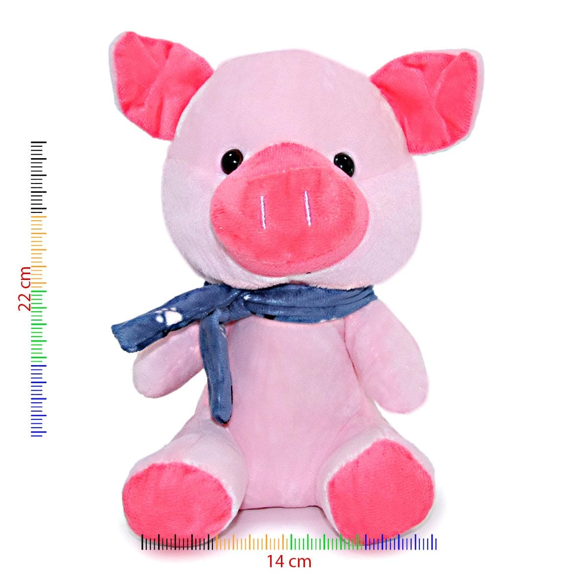 Cerdito de peluche con bufanda