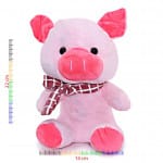 Cerdito de peluche con bufanda