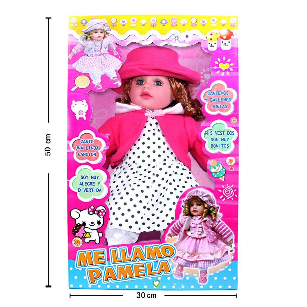 Muñeca Musical Me Llamo Pamela con luces