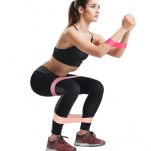 Kit Bandas Elásticas X5 Color Rosa De Entrenamiento con 5 niveles de resistencia