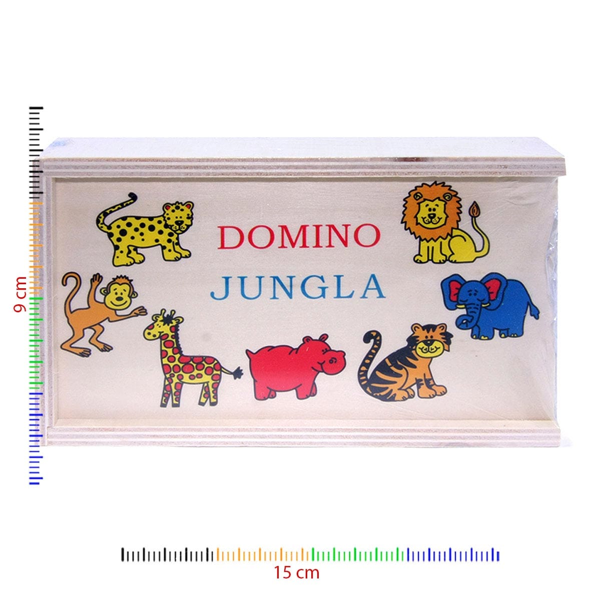 Domino infantil madera Jungla - Kilumio