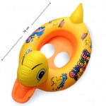 Pato salvavidas inflable para niños - Color amarillo con naranja