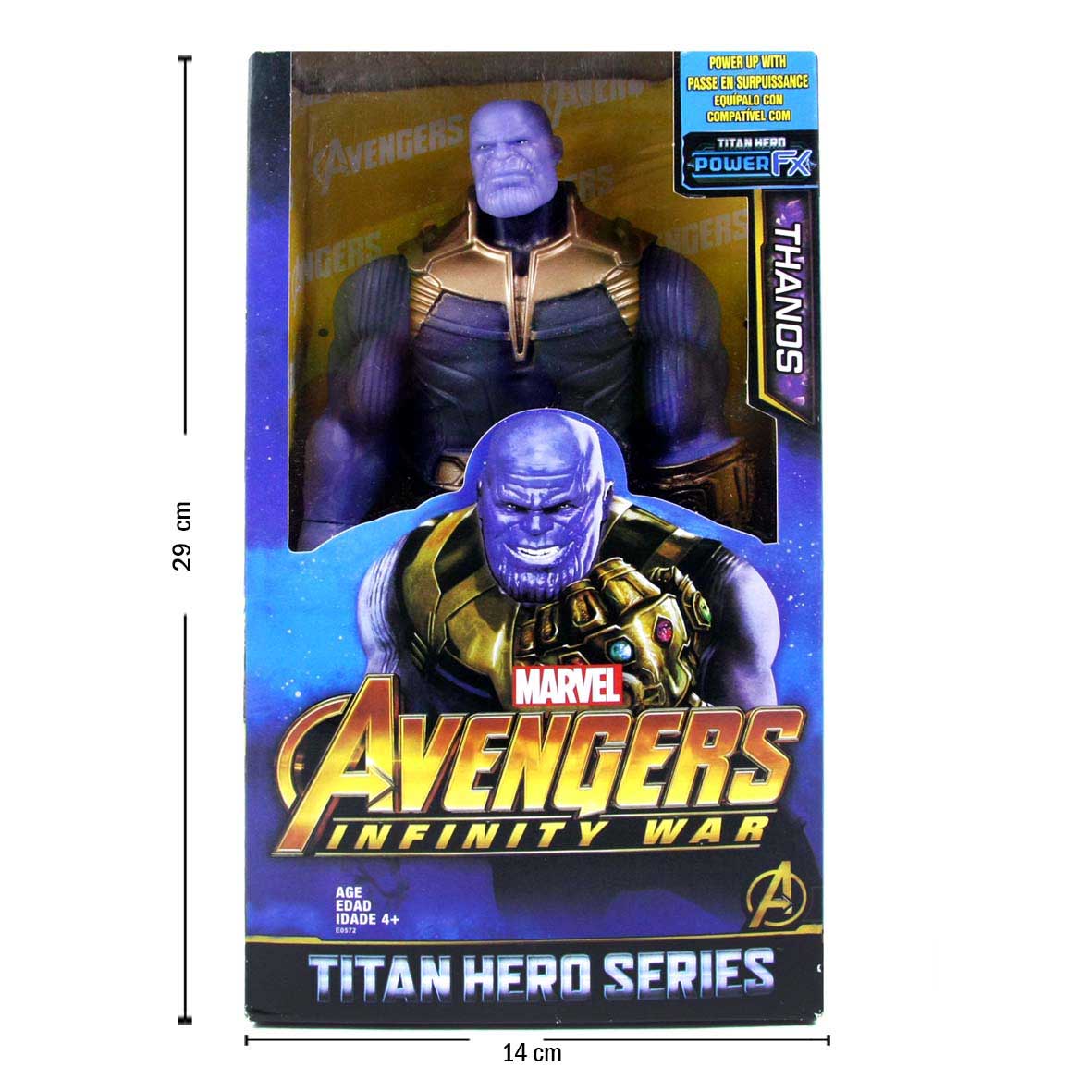 Muñeco Thanos de Marvel Articulado Avengers Wars de Colección sin