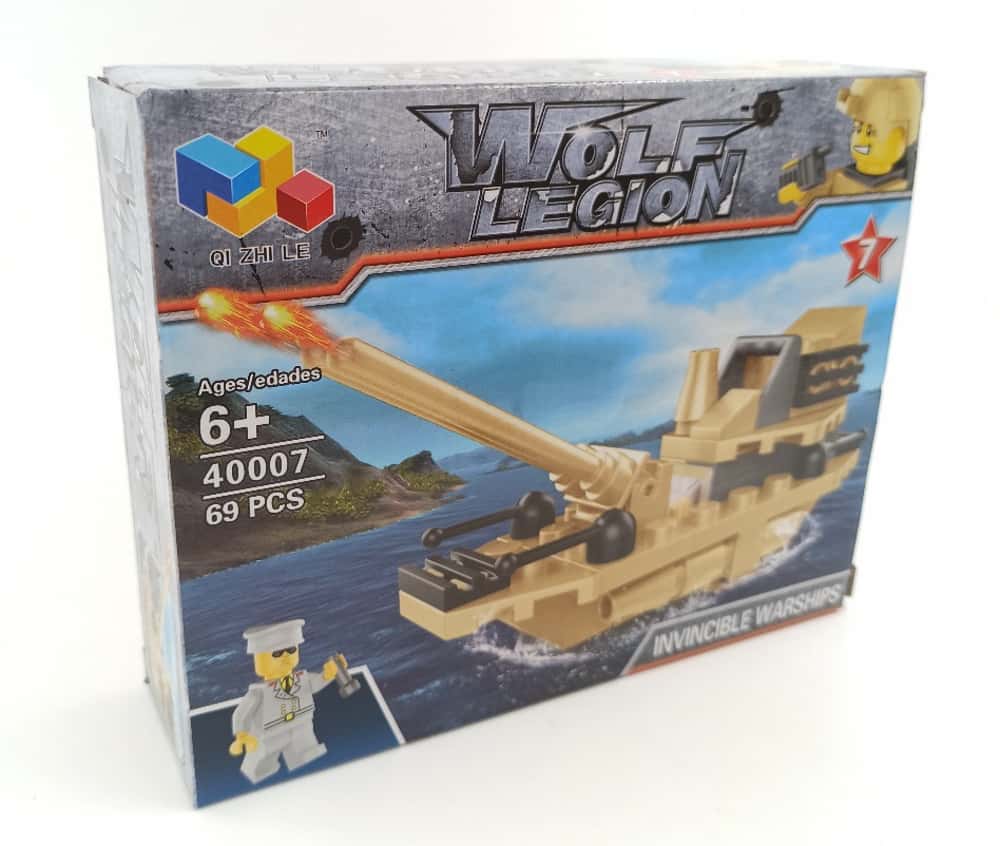 Bloques Lego para Armar Buque de Guerra
