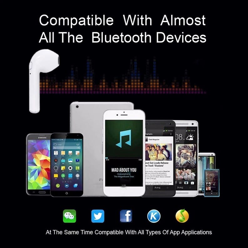 Audífono i7 Individual Derecho Manos Libres Bluetooth
