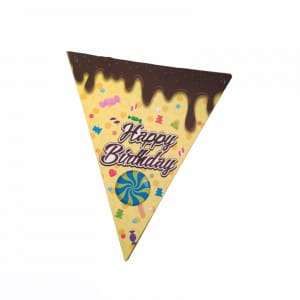 Banderín decorativo para fiestas happy birthday dulces