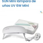 Sun mini lámpara uv para uñas acrílicas o en gel