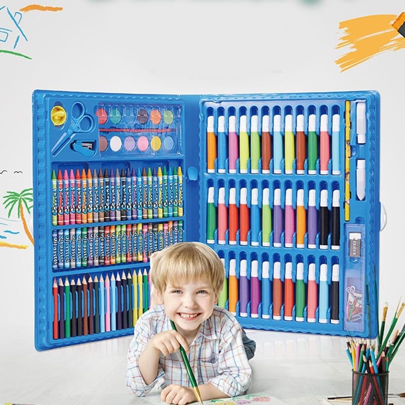 Kit de arte para niños (150 piezas) Grande Color Negro