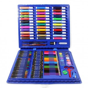 Kit de arte para niños (150 piezas) Grande Color Negro