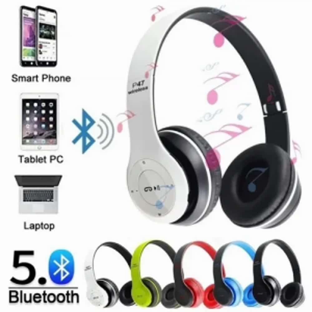 Auriculares Inalámbricos Alto Bass Conexión Bluetooth FM Radio