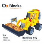 Tractor de Construcción Cargadora Contacta para Armar OxBlocks 0604 - 123 Piezas